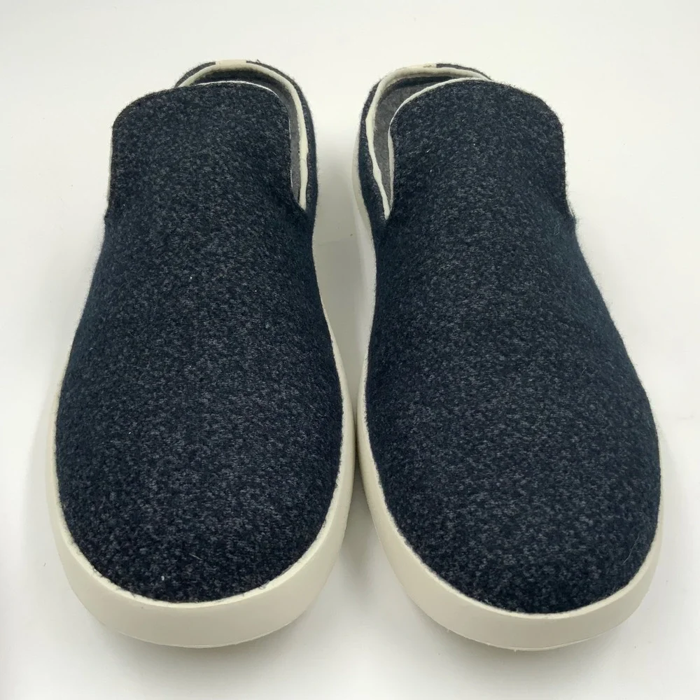 Allbirds Wool Lounger Fluff Womens Slip On Loafer Shoes Black Size US 11